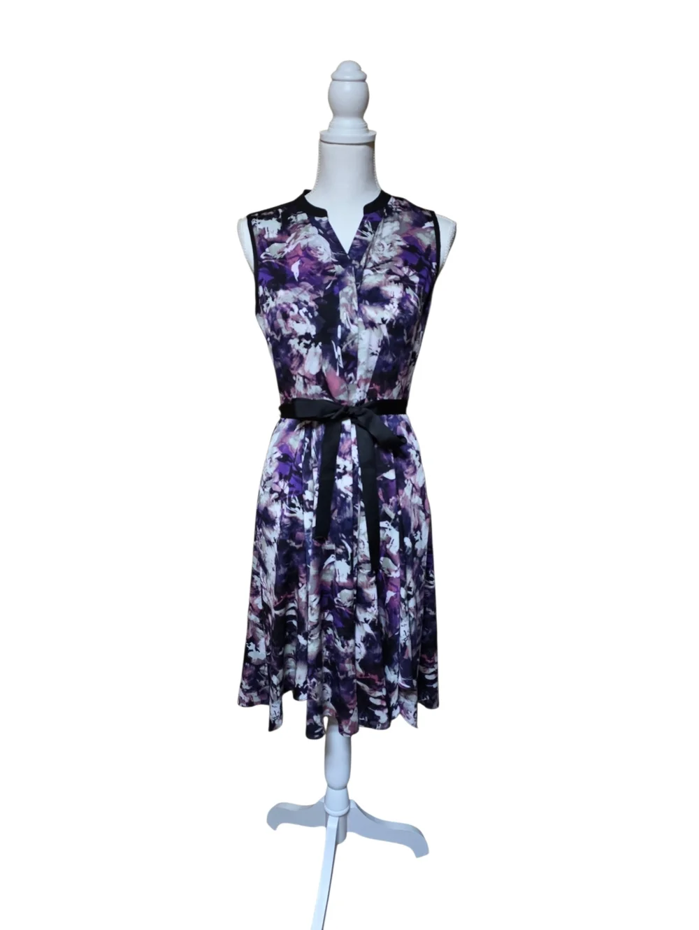Simply Vera Vera Wang Floral Button-Front Dress Size 4 with Pockets Wedding - Picture 2 of 7